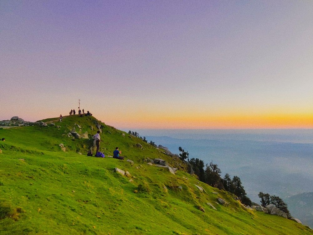 Triund Trekking trail in the Himalayas
